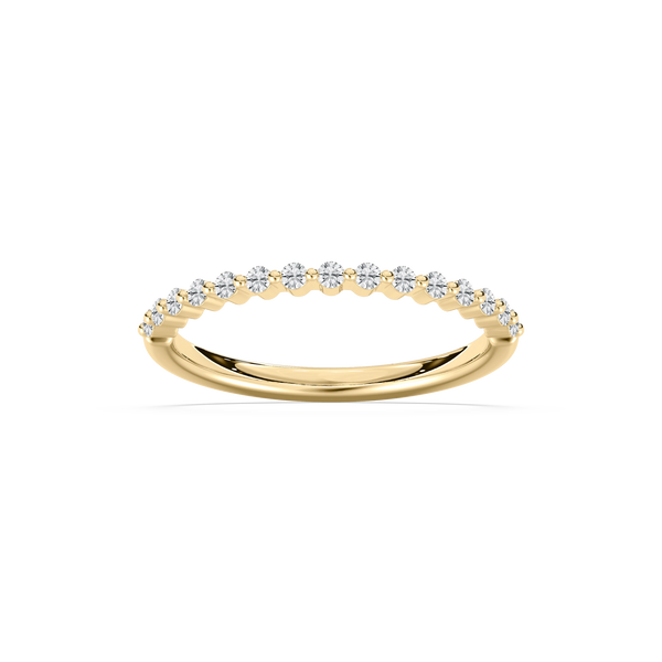 Melodie 1/5 ctw Round Lab Grown Diamond Shared Prong Stackable