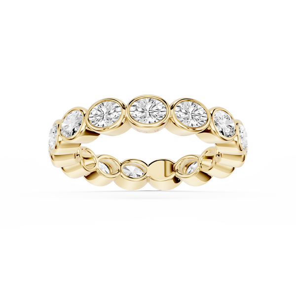 Sienna Lab Grown Diamond East West Bezel Eternity Band - MiaDonna