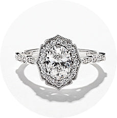 beautiful ethical vintage style engagement ring