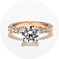 ethically sourced diamond accented engagement ring