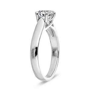  Calista Solitaire Engagement Ring  six prong solitaire engagement ring 1.0ct round cut lab grown diamond recycled 14k white gold