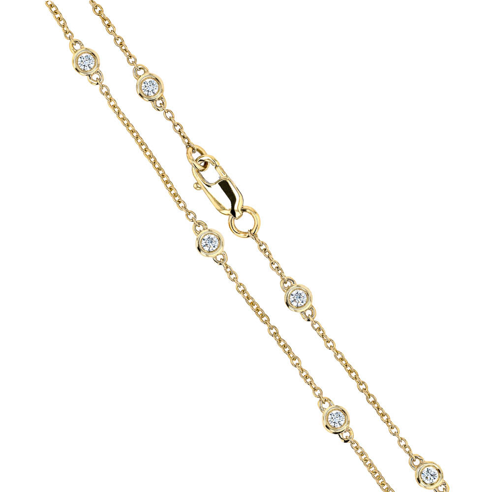 Diamonds by the Yard set with Lab-Grown Diamonds in 14K yellow gold | lab grown diamonds by the yard set in gold