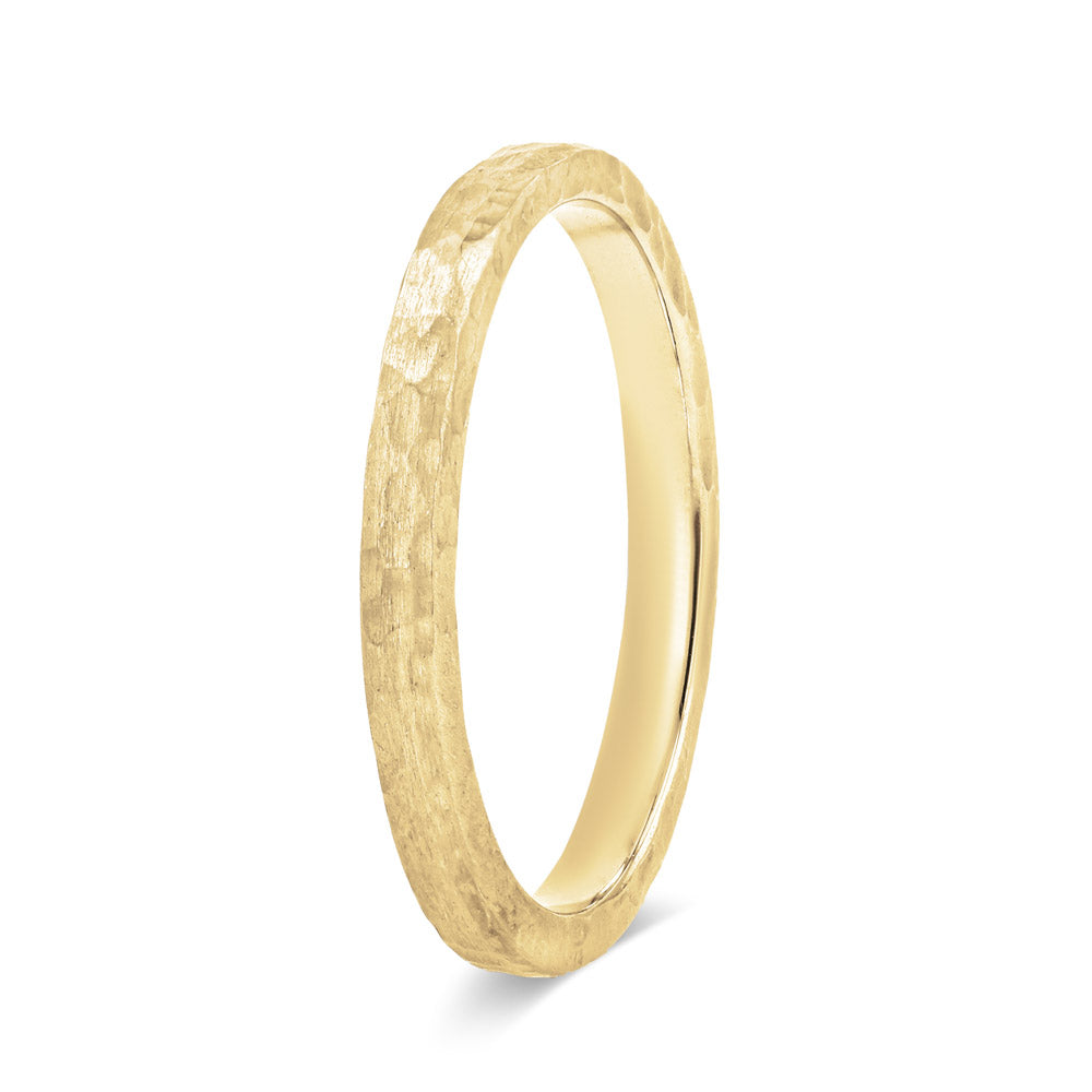Shown in 14K White Gold with a Satin Finish|plain metal band with satin finish in 14k white gold