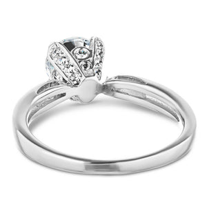  Winter Rose Engagement Ring 1.50ct round cut Lab-Grown Diamond 14K white gold