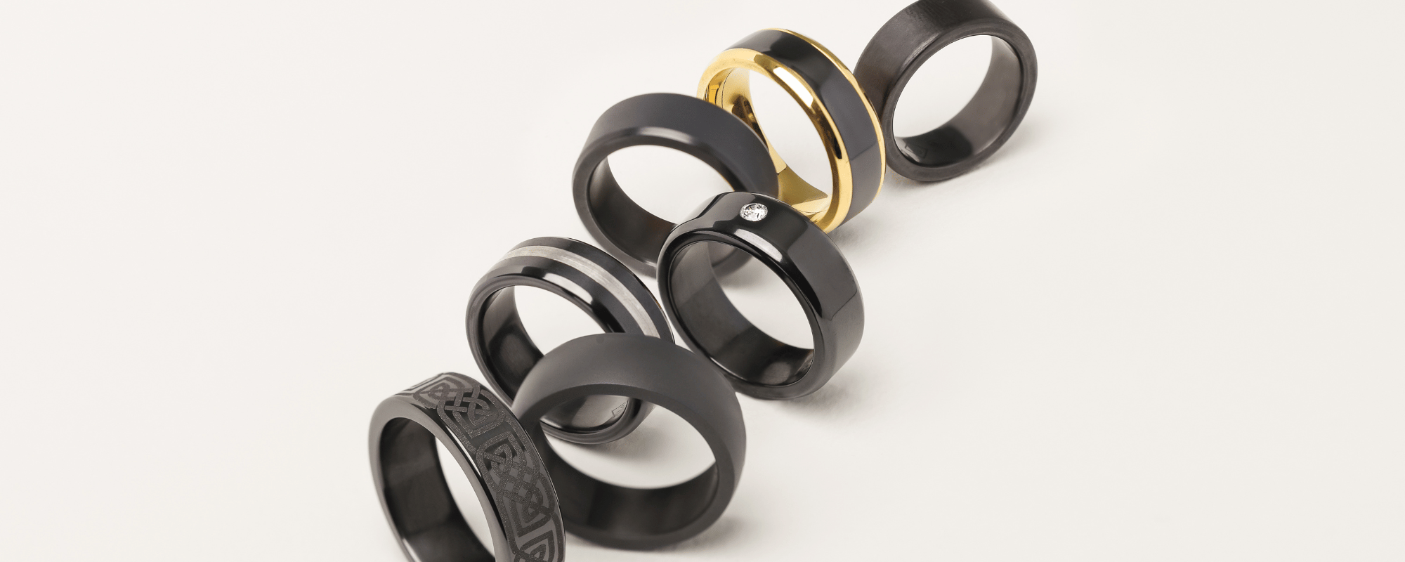 Why We Are Obsessed With These Mens Black Wedding Bands