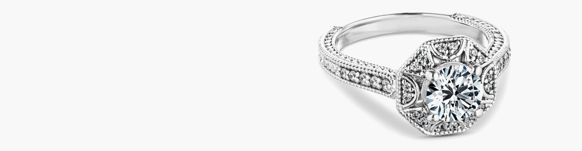Filigree Detailed Engagement Rings