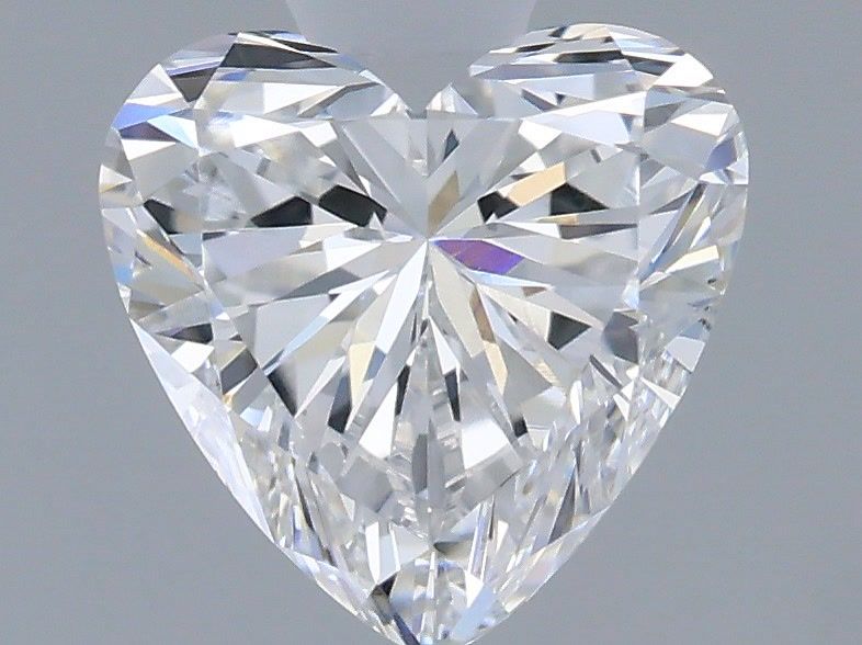0.56 Carat Heart Shaped, Very Good Cut, D Color, VVS2 Clarity, IGI Certified Lab Grown Diamond
