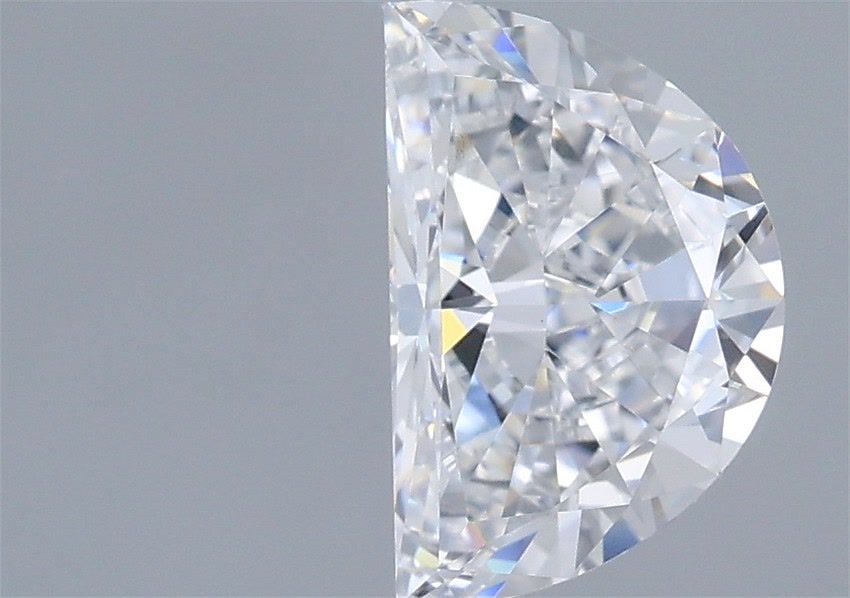 1.50 Carat Half Moon Shaped, Very Good Cut, D Color, VVS2 Clarity, IGI Certified Lab Grown Diamond