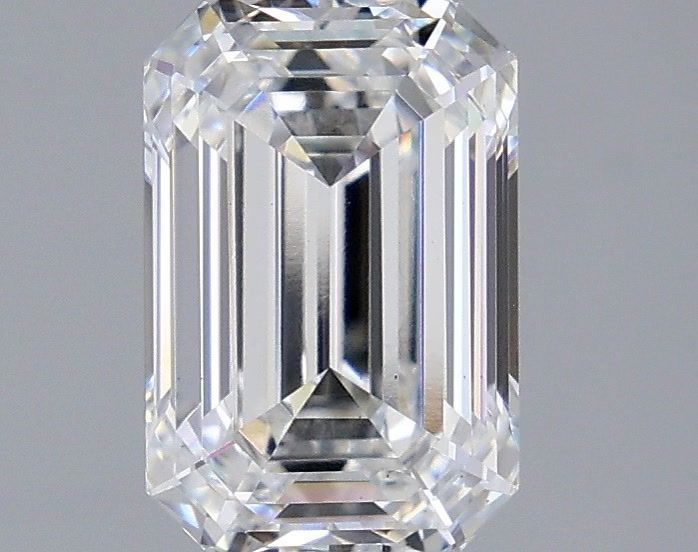 2.09 Carat Emerald Shaped, Ideal Cut, E Color, VS2 Clarity, IGI Certified Lab Grown Diamond