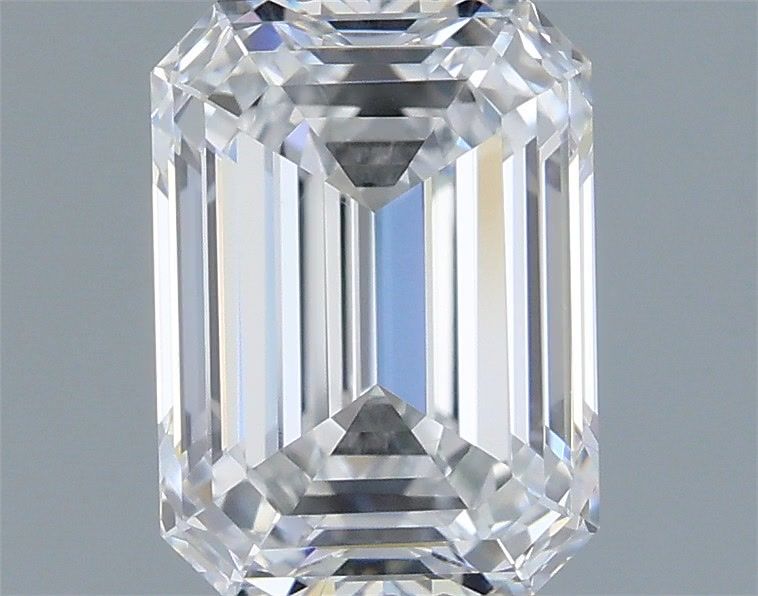 1.51 Carat Emerald Shaped, Ideal Cut, D Color, VS1 Clarity, IGI Certified Lab Grown Diamond