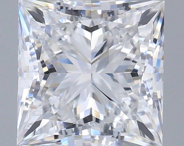 1.03 Carat Princess Shaped, Very Good Cut, D Color, VVS2 Clarity, IGI Certified Lab Grown Diamond