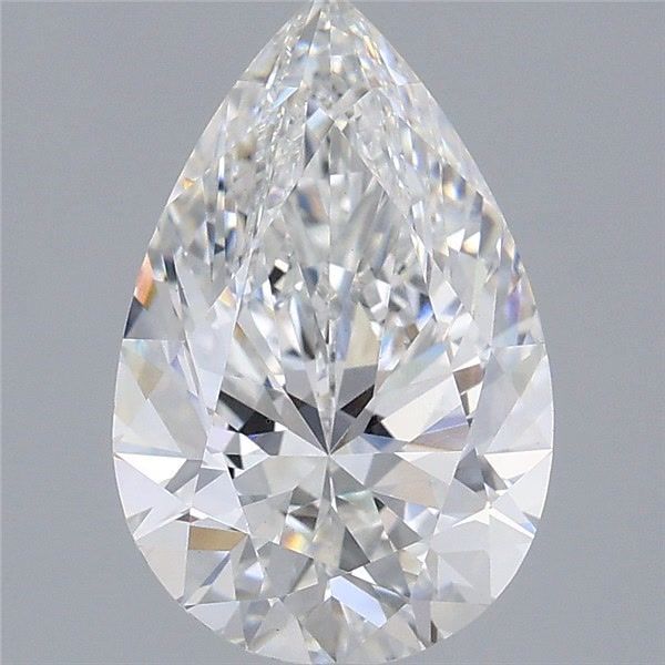 3.00 Carat Pear Shaped, Excellent Cut, F Color, VS1 Clarity, IGI Certified Lab Grown Diamond