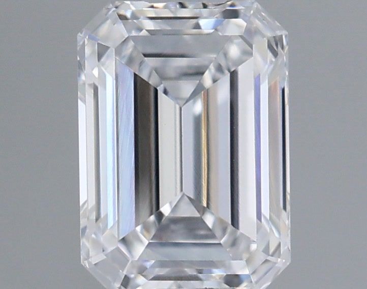 0.95 Carat Emerald Shaped, Ideal Cut, D Color, IF Clarity, IGI Certified Lab Grown Diamond