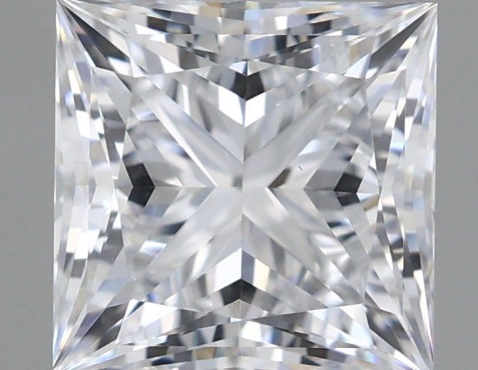 1.54 Carat Princess Shaped, Ideal Cut, E Color, VS1 Clarity, IGI Certified Lab Grown Diamond