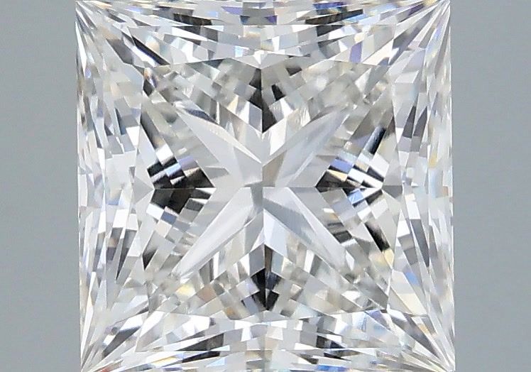 3.03 Carat Princess Shaped, Ideal Cut, G Color, VVS2 Clarity, IGI Certified Lab Grown Diamond
