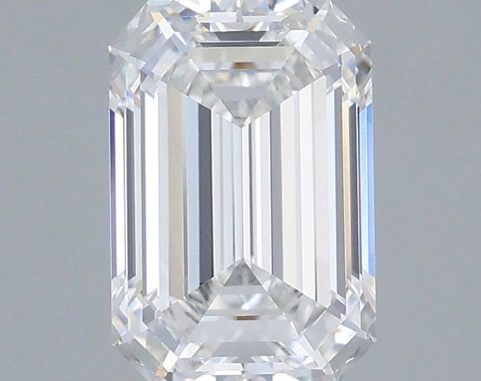 1.60 Carat Emerald Shaped, Ideal Cut, D Color, VVS2 Clarity, IGI Certified Lab Grown Diamond