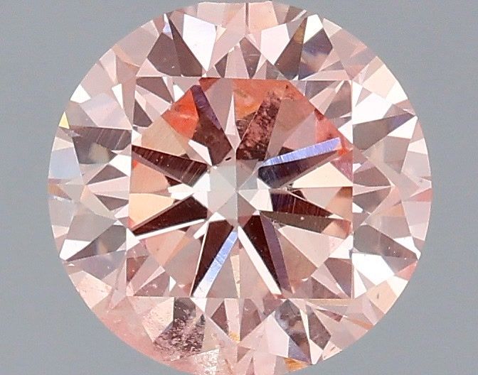 1.35 Carat Round Shaped, Very Good Cut, FANCY VIVID PINK Color, VS2 Clarity, IGI Certified Lab Grown Diamond