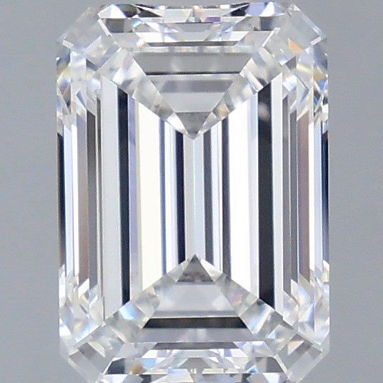 2.56 Carat Emerald Shaped, Ideal Cut, E Color, VVS2 Clarity, IGI Certified Lab Grown Diamond
