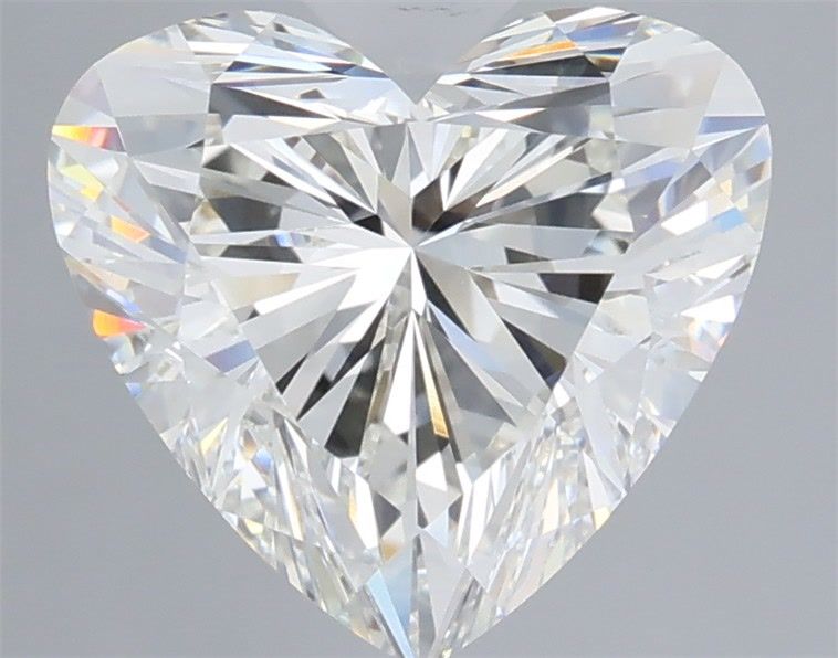 3.16 Carat Heart Shaped, Ideal Cut, G Color, VVS2 Clarity, IGI Certified Lab Grown Diamond