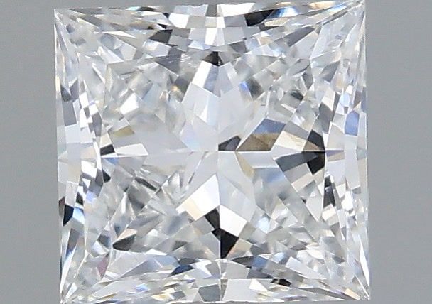 1.00 Carat Princess Shaped, Excellent Cut, D Color, VVS2 Clarity, IGI Certified Lab Grown Diamond