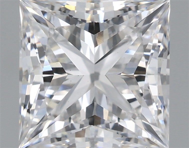 2.66 Carat Princess Shaped, Ideal Cut, G Color, VS1 Clarity, IGI Certified Lab Grown Diamond
