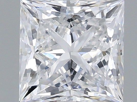 0.55 Carat Princess Shaped, Very Good Cut, D Color, VVS2 Clarity, IGI Certified Lab Grown Diamond