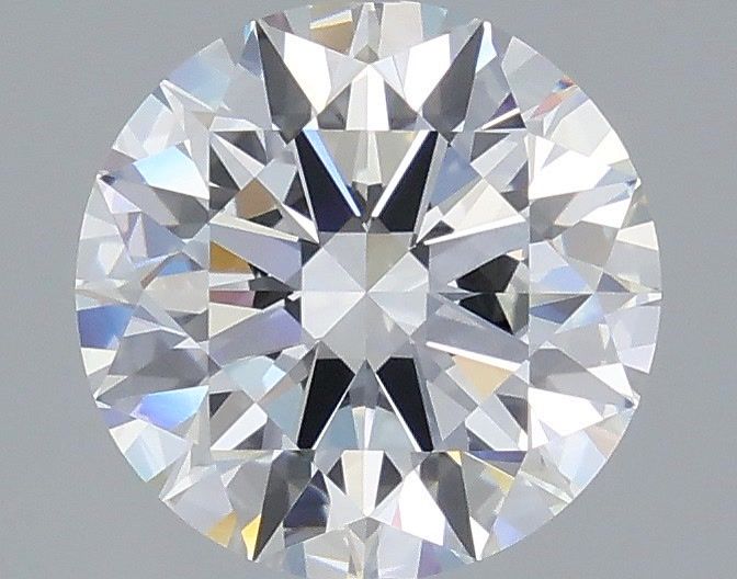 3.05 Carat Round Shaped, Ideal Cut, D Color, VVS1 Clarity, IGI Certified Lab Grown Diamond