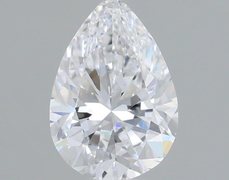 0.53 Carat Pear Shaped, Very Good Cut, D Color, VS1 Clarity, IGI Certified Lab Grown Diamond