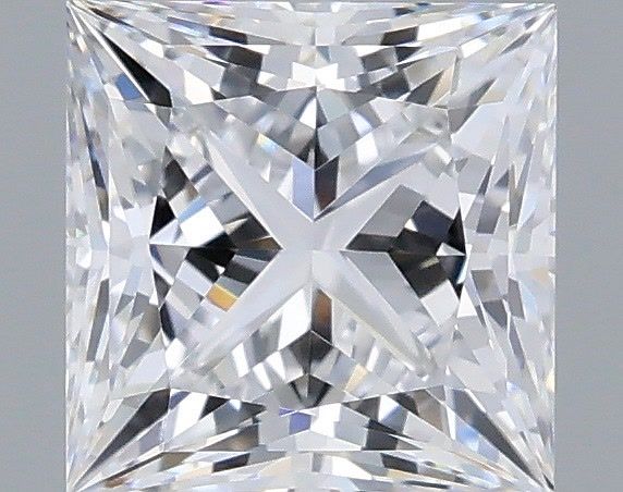 1.06 Carat Princess Shaped, Ideal Cut, D Color, VVS1 Clarity, IGI Certified Lab Grown Diamond