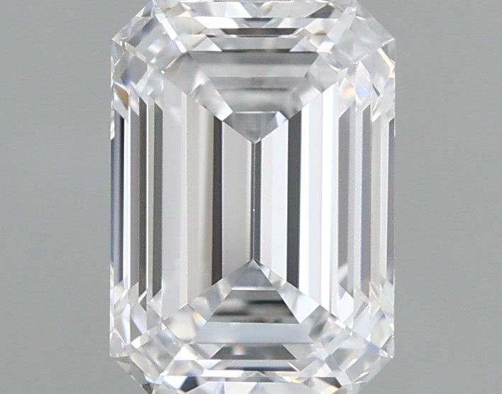 1.04 Carat Emerald Shaped, Ideal Cut, D Color, IF Clarity, IGI Certified Lab Grown Diamond