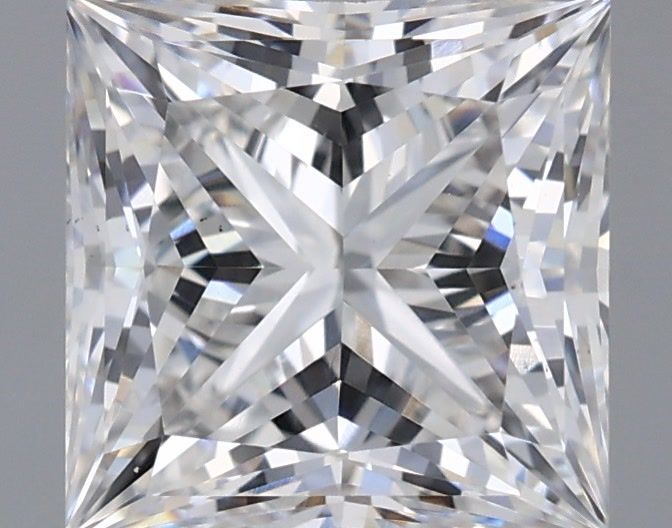1.88 Carat Princess Shaped, Ideal Cut, E Color, VS1 Clarity, IGI Certified Lab Grown Diamond