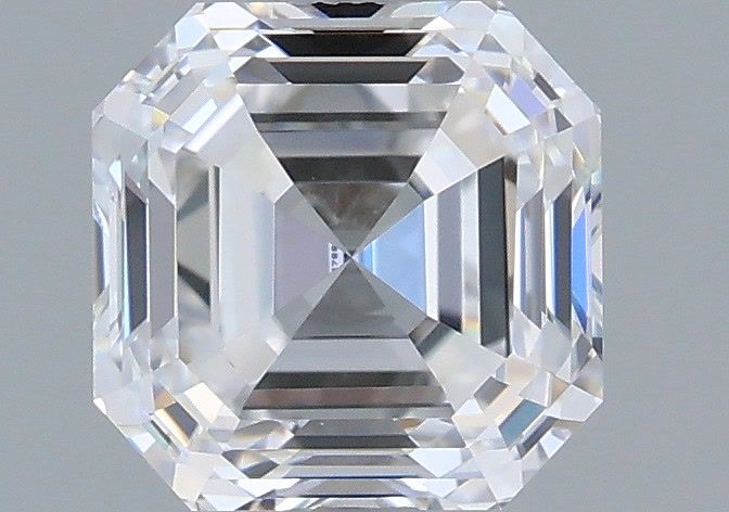 1.49 Carat Asscher Shaped, Very Good Cut, D Color, VVS2 Clarity, IGI Certified Lab Grown Diamond