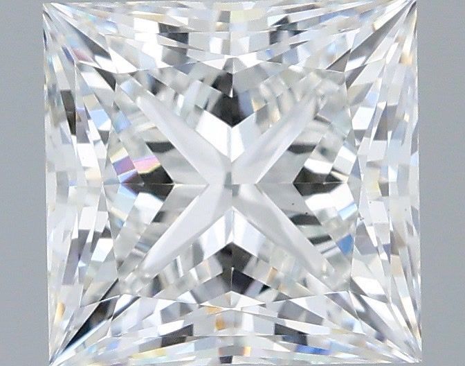 2.08 Carat Princess Shaped, Ideal Cut, E Color, VS1 Clarity, IGI Certified Lab Grown Diamond
