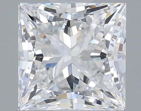 0.77 Carat Princess Shaped, Very Good Cut, D Color, VVS2 Clarity, IGI Certified Lab Grown Diamond