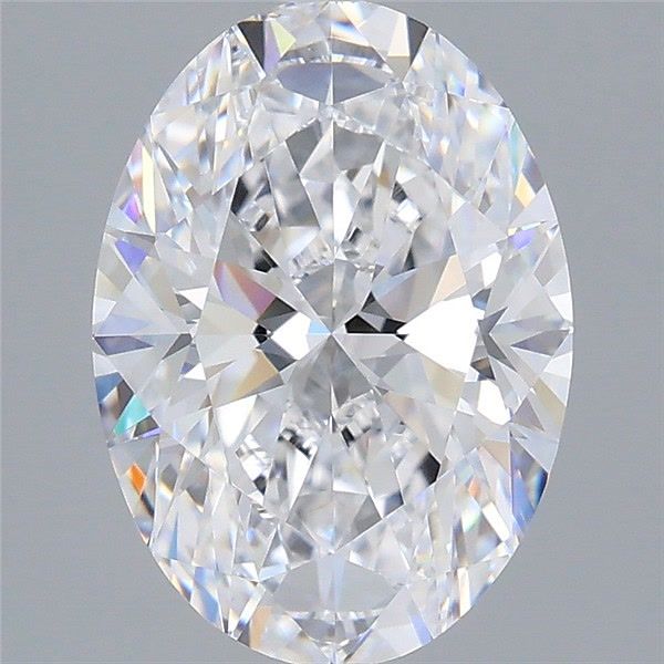 3.02 Carat Oval Shaped, Very Good Cut, D Color, VS2 Clarity, IGI Certified Lab Grown Diamond