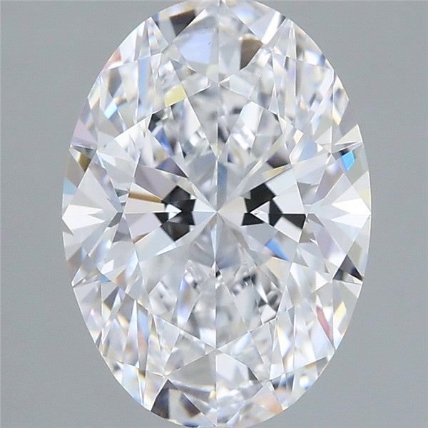 2.56 Carat Oval Shaped, Very Good Cut, D Color, VS1 Clarity, IGI Certified Lab Grown Diamond