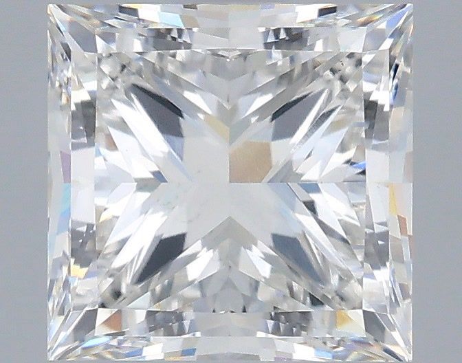 2.95 Carat Princess Shaped, Excellent Cut, F Color, VS1 Clarity, IGI Certified Lab Grown Diamond