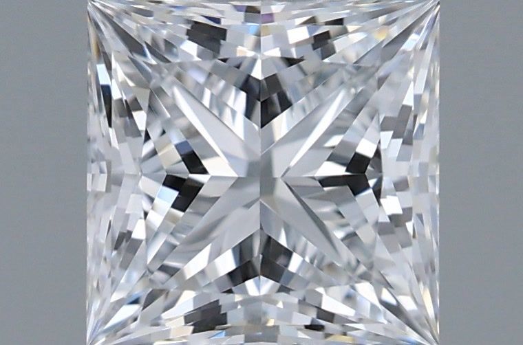 1.10 Carat Princess Shaped, Ideal Cut, D Color, VVS1 Clarity, IGI Certified Lab Grown Diamond