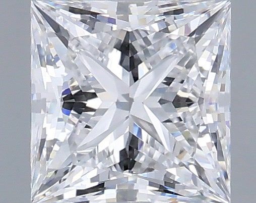 1.05 Carat Princess Shaped, Ideal Cut, D Color, VS2 Clarity, IGI Certified Lab Grown Diamond