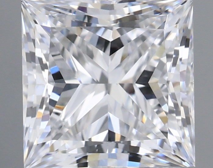 1.03 Carat Princess Shaped, Ideal Cut, D Color, VVS1 Clarity, IGI Certified Lab Grown Diamond