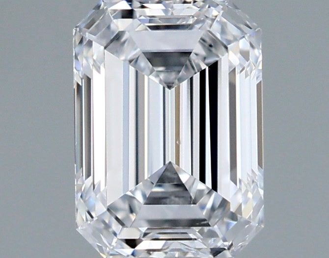 1.01 Carat Emerald Shaped, Ideal Cut, D Color, VS2 Clarity, IGI Certified Lab Grown Diamond