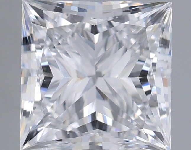 1.03 Carat Princess Shaped, Very Good Cut, D Color, VVS2 Clarity, IGI Certified Lab Grown Diamond