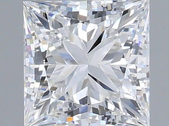 1.55 Carat Princess Shaped, Very Good Cut, E Color, VS1 Clarity, IGI Certified Lab Grown Diamond