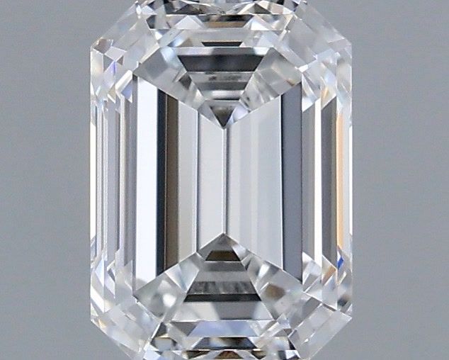1.09 Carat Emerald Shaped, Ideal Cut, E Color, VVS2 Clarity, IGI Certified Lab Grown Diamond