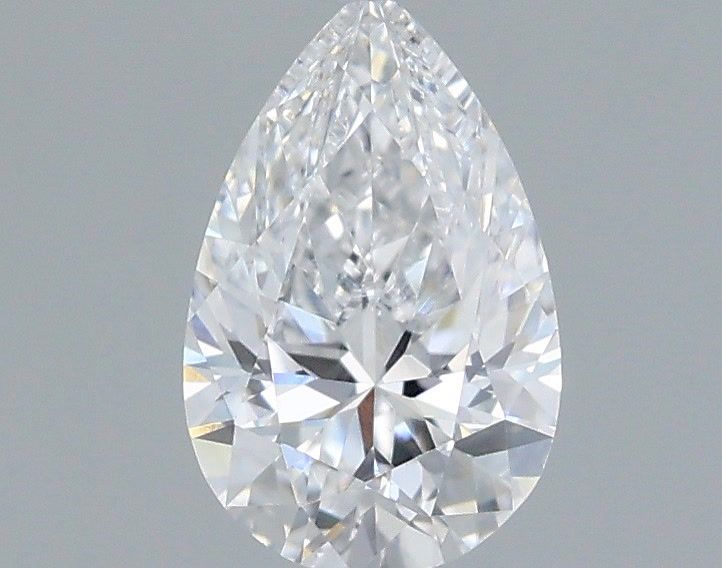 0.51 Carat Pear Shaped, Excellent Cut, D Color, VVS2 Clarity, IGI Certified Lab Grown Diamond