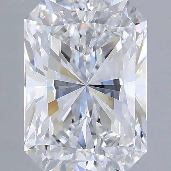 1.53 Carat Radiant Shaped, Very Good Cut, D Color, VVS1 Clarity, IGI Certified Lab Grown Diamond