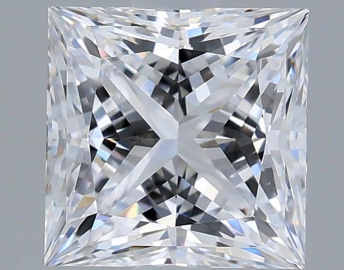 1.20 Carat Princess Shaped, Ideal Cut, D Color, VVS2 Clarity, IGI Certified Lab Grown Diamond