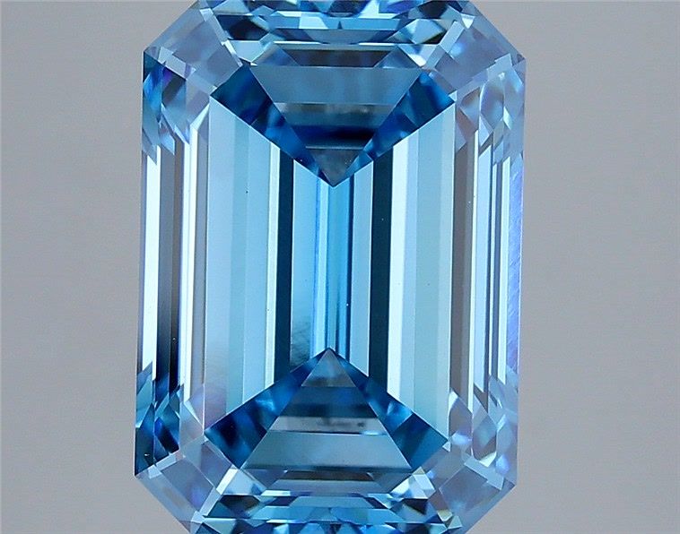 5.09 Carat Emerald Shaped, Ideal Cut, VVS2 Clarity, IGI Certified Lab Grown Diamond