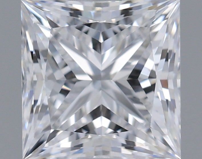 1.21 Carat Princess Shaped, Ideal Cut, D Color, VVS2 Clarity, IGI Certified Lab Grown Diamond