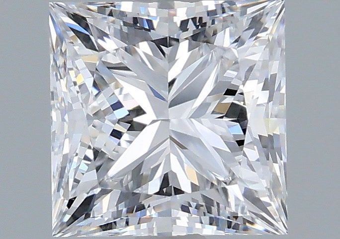 1.71 Carat Princess Shaped, Very Good Cut, D Color, VVS2 Clarity, IGI Certified Lab Grown Diamond